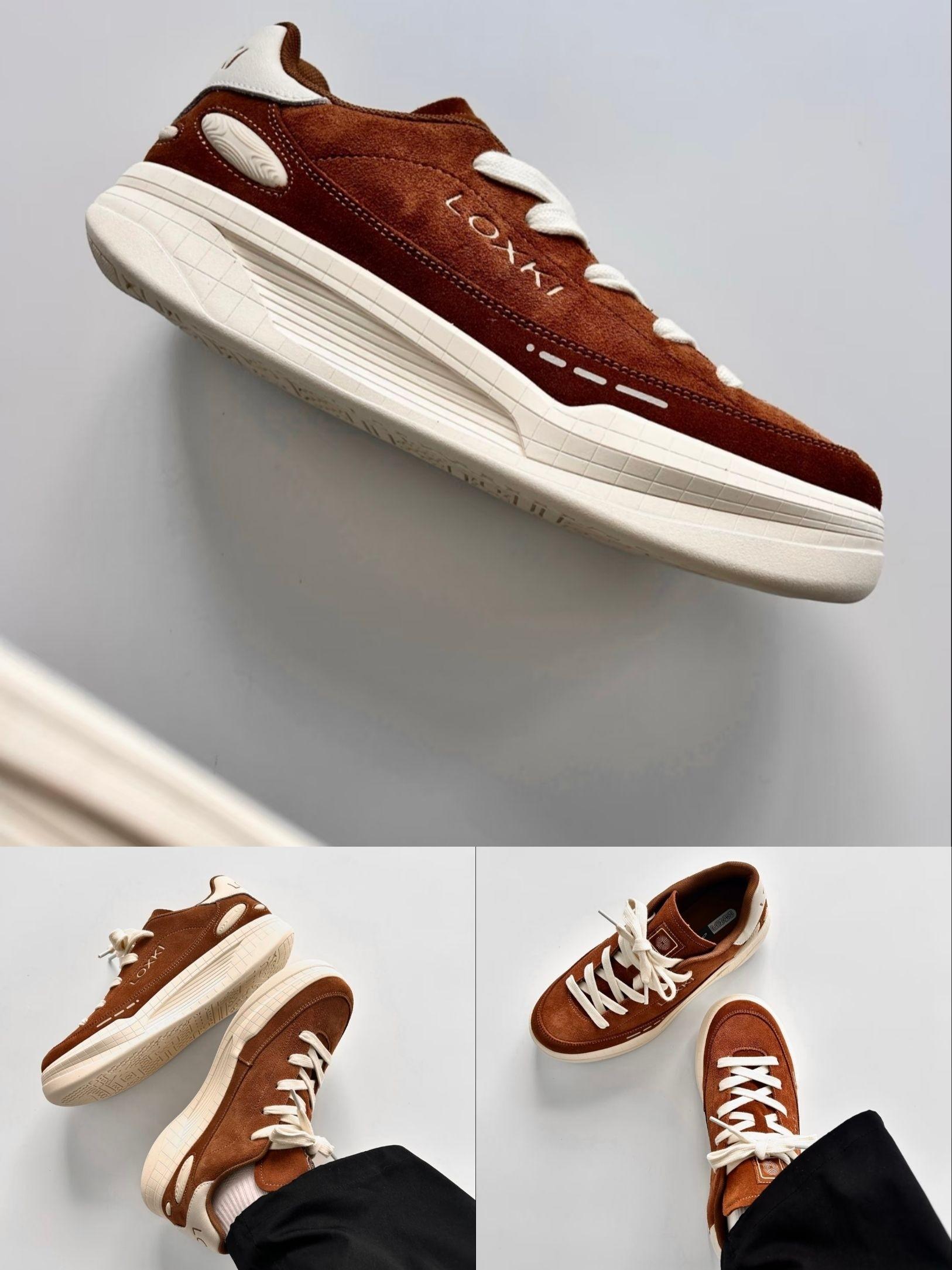 这双“小圆棕”是我最近通勤的快乐源泉|LOXKI板鞋上脚真实分享